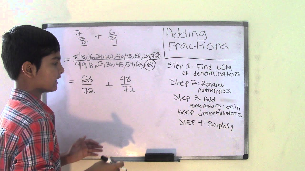6th Grade Math How to Add Fractions - YouTube
