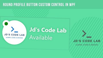 WPF C# | Round Profile Button | Custom Controls Wpf C# (Jd