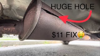 How To Fix A Hole In Your Muffler Cheap