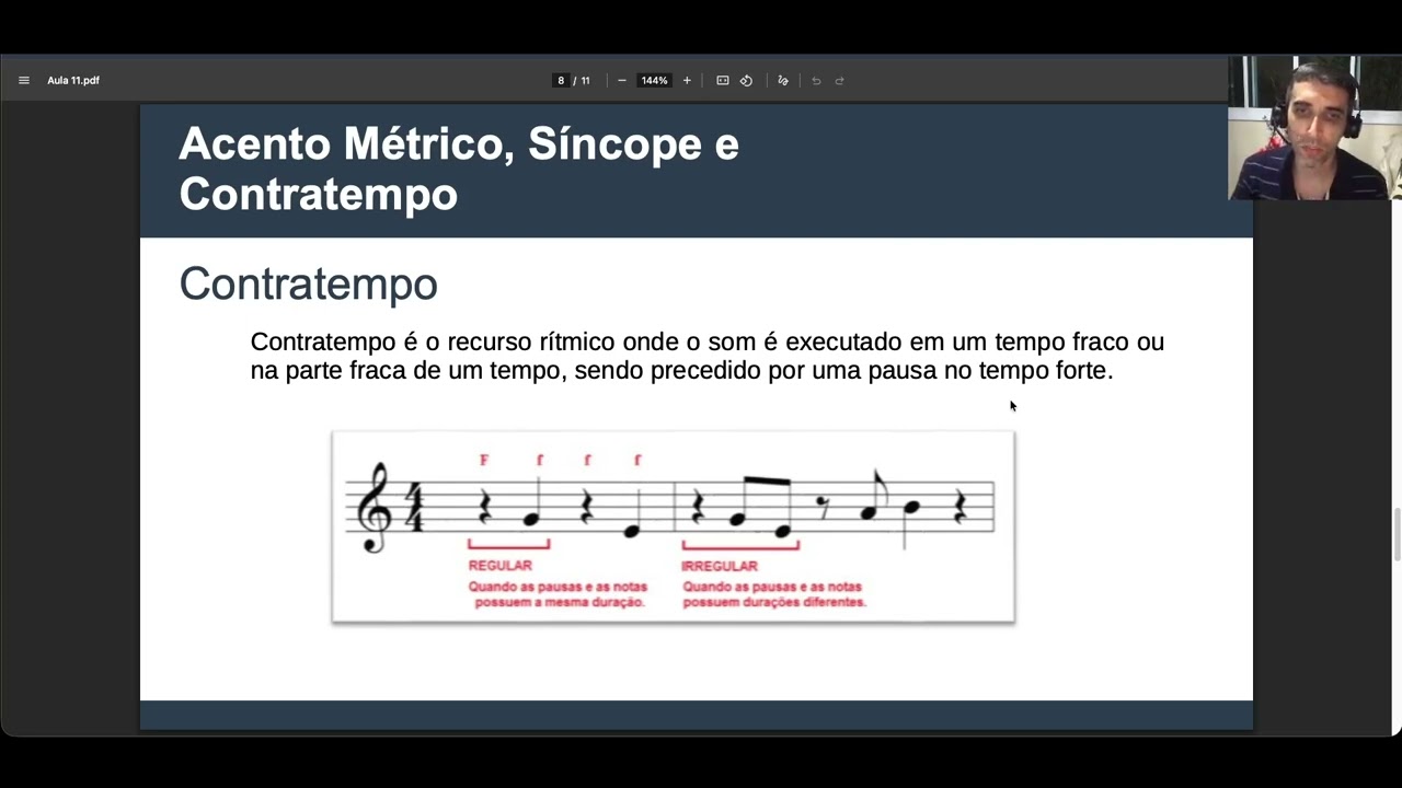 Aula 11 - Acento Métrico, Síncope, Contratempo