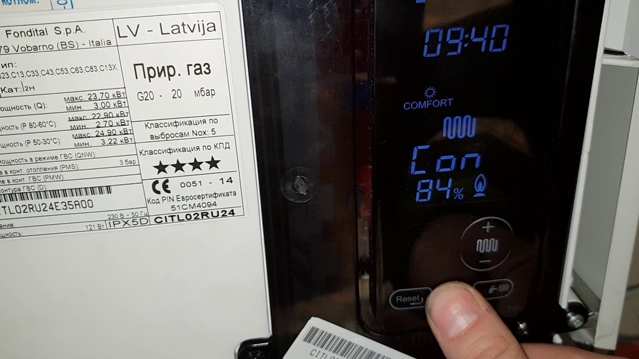 Fondital ITACA display problems. Capacitive touch screen 180Eur not ...