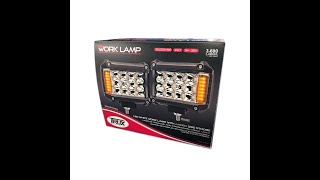 Trux TLED-U106 4&quot; Cube Spot Light Led Work Lamps with Side Strobes