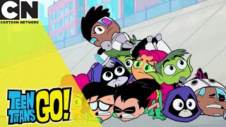 Every Time Robin Says Go! The Video Gets Faster | Teen Titans Go! | Cartoon Network UK