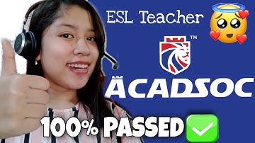 Acadsoc initial Interview |January 2021| 100% PASSED‼️