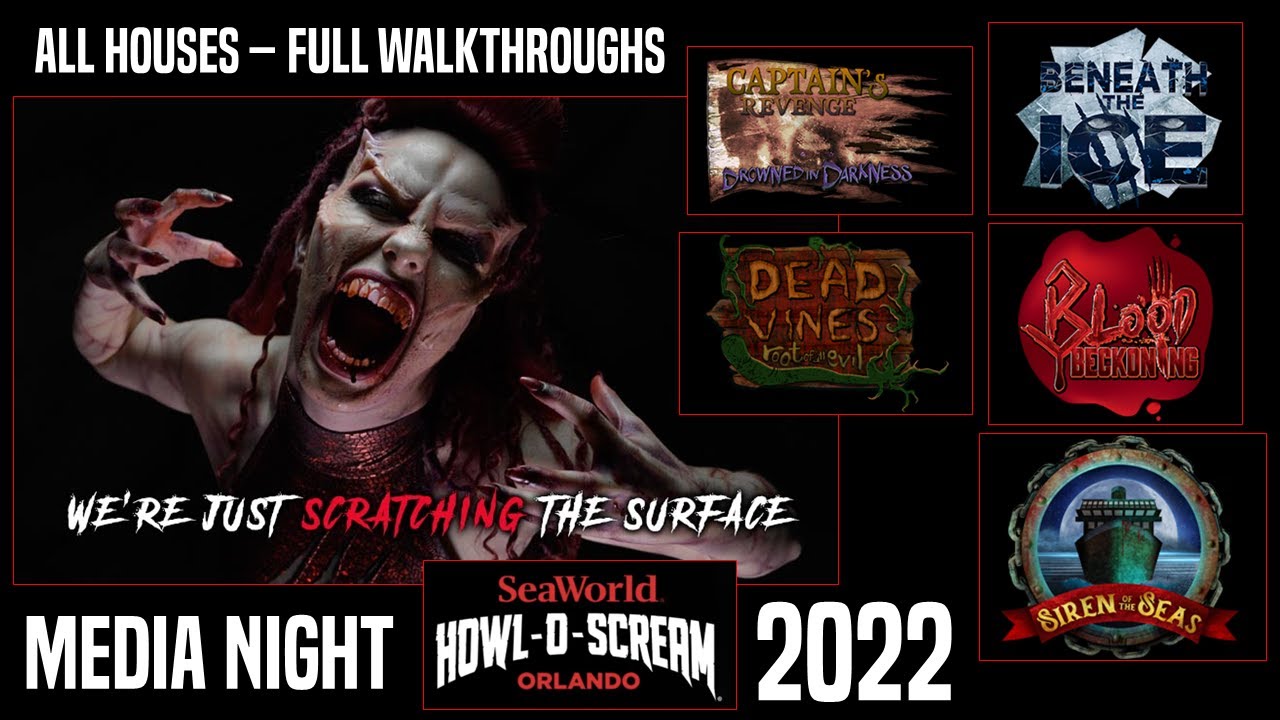Howl-O-Scream 2022 | Inside All 5 Houses | SeaWorld Orlando