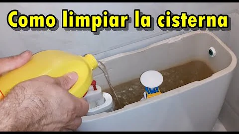 ¿Cómo se limpia la cisterna de un inodoro sin fregarla?