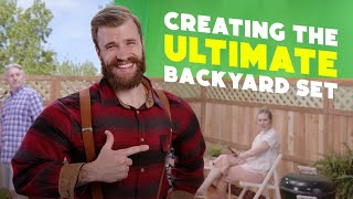 Creating the ULITMATE Backyard Set in our Studio!