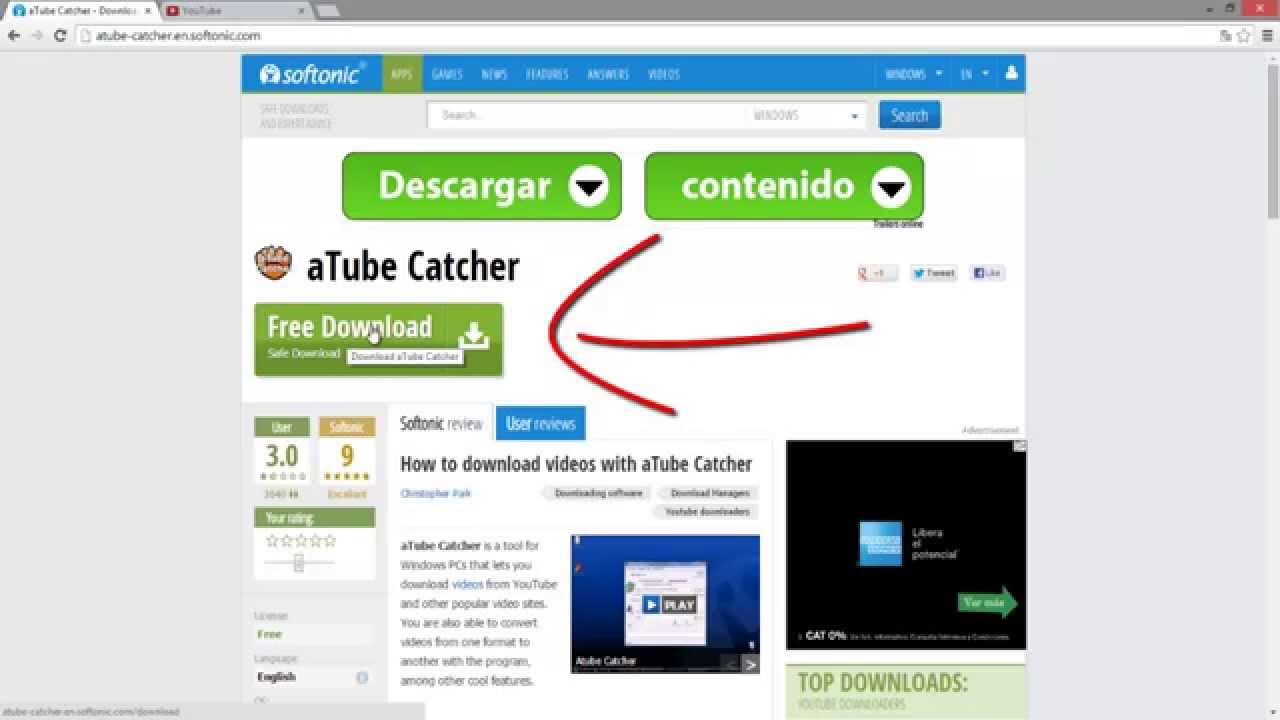 Como descargar música de youtube c/Atube Catcher 2014 