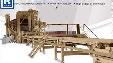 particle board production line