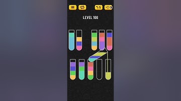 Water Sort Puzzle Level 166 Walkthrough Solution 💦
