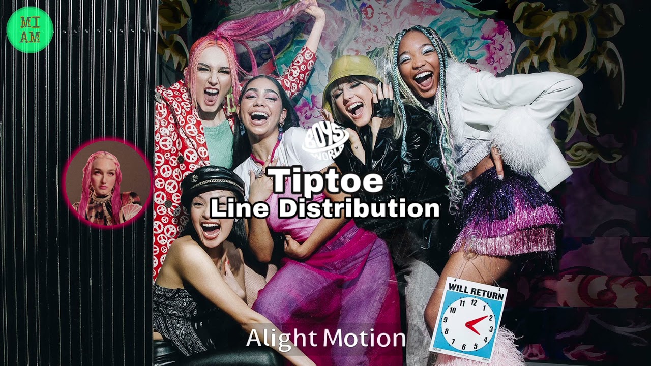 Boys World - Tiptoe | Line Distribution | MIAM