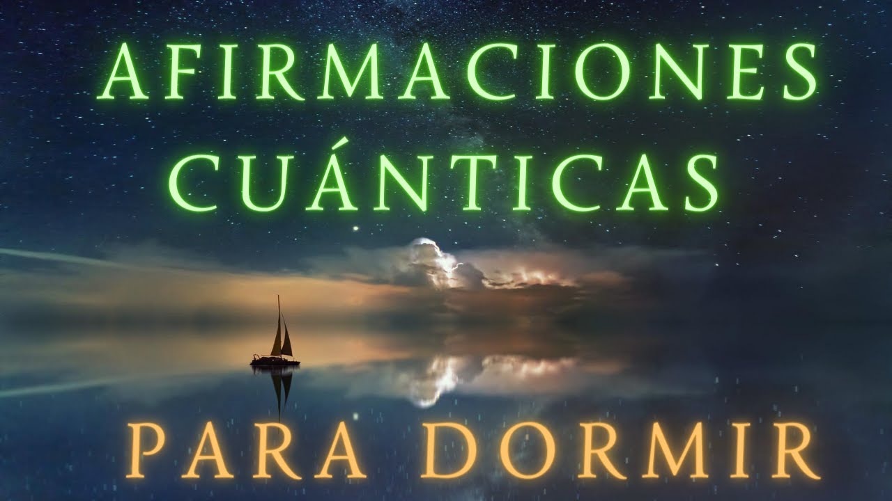 Meditación: AFIRMACIONES POSITIVAS PARA DORMIR SANANDO ⚛ Con Lluvia y Truenos