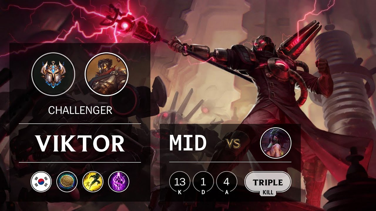 Viktor Mid vs Akali - KR Challenger Patch 9.21