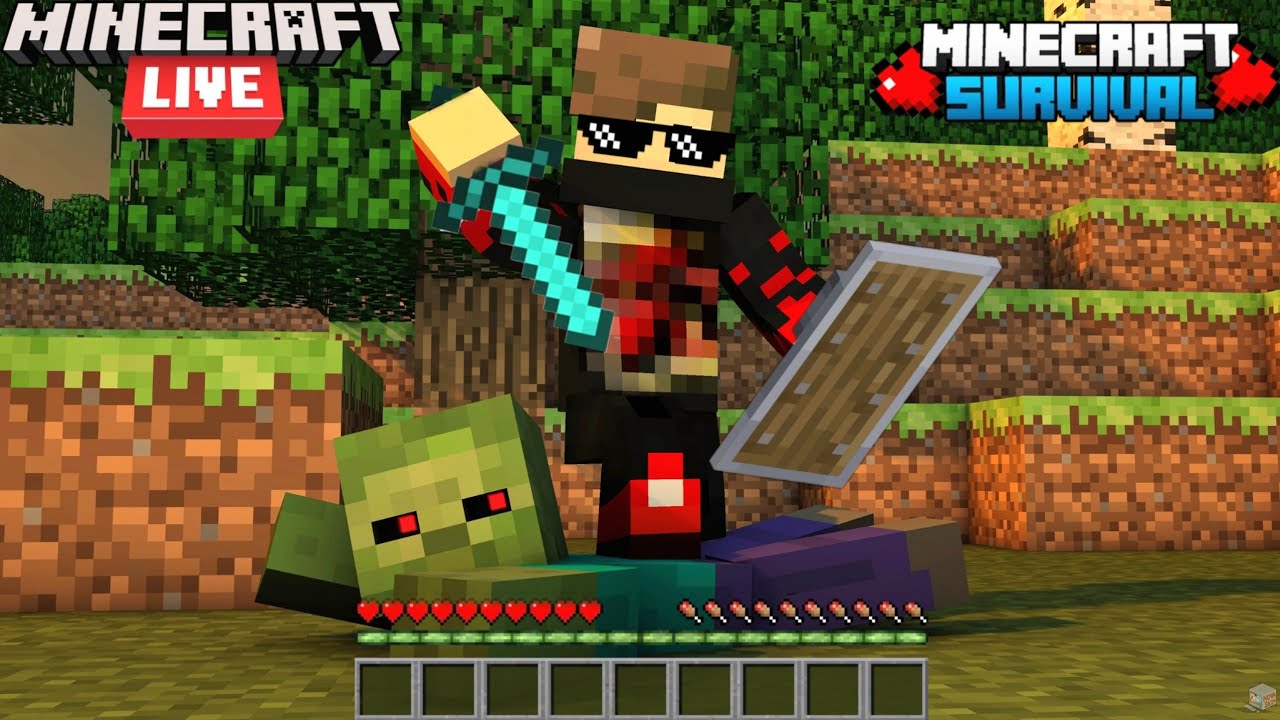 Minecraft Hardcore Gameplay Live streaming #shorts - YouTube