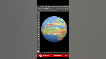 World Map Round - Photoshop Tutorial #short_tutorial #shorts #youtubeshorts