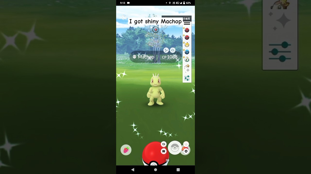 I got shiny Machop in pokemon go.... 