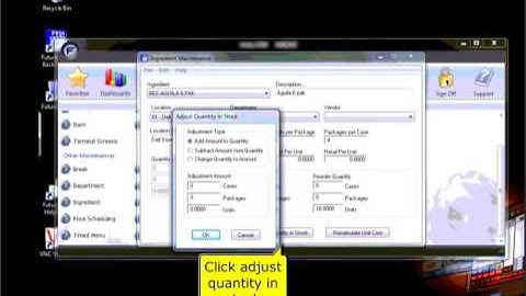 Future POS Training:   Inventory