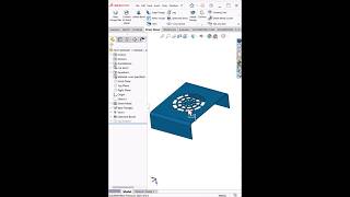 Vent & Sketch Bend in SolidWorks Sheet Metal | Quick CAD Tip #shorts