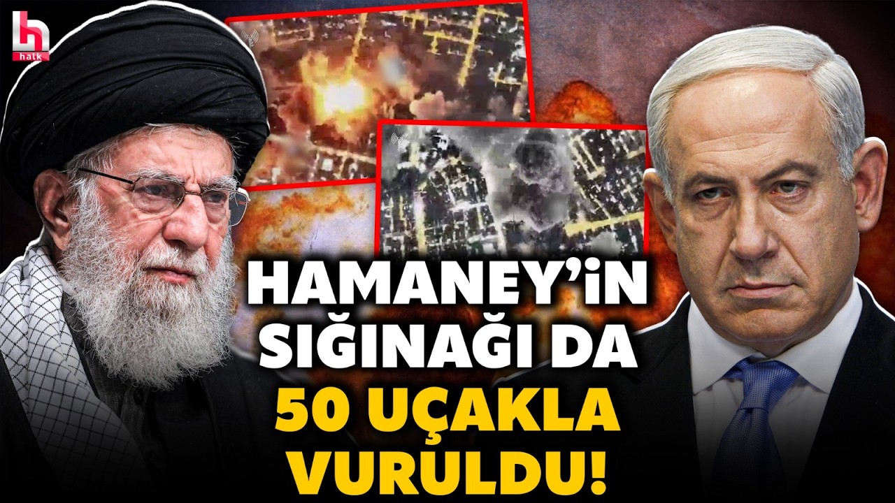 İSRAİL'DEN İRAN'A 'KIYAMET' SALDIRISI! Hamaney'in sığınağını 100'den fazla bombayla patlattılar!