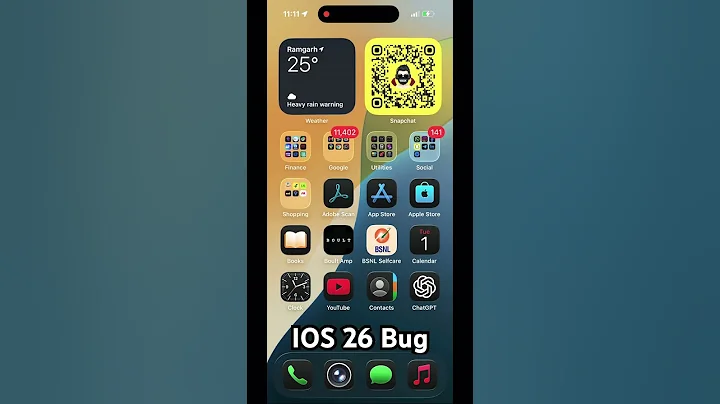 IOS 26 Bug 🤮 Screenshot not working #viral # iphone #ios26 #sapphire #yt  @Apple @AppleIndia