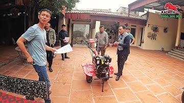 Bàn giao máy xới đất Kachita Đề Nổ 178 cho anh Kiên tại Hiệp Hòa Bắc Giang