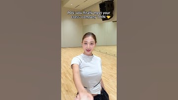 POV: You finally meet your cross-company TWIN🤝 #TWICE #THISISFOR#JIHYO #LE_SSERAFIM #HUHYUNJIN