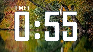 Clock 15: 55 second timer with remainder music at 10 sec and end music at 0 sec