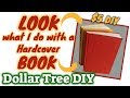 LOOK what I do with this Hardcover BOOK | $5 DOLLAR TREE DIY image