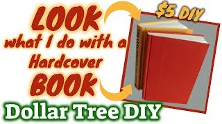 LOOK what I do with this Hardcover BOOK | $5 DOLLAR TREE DIY image