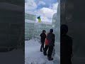Saranac Lake ice castle #adirondacks
