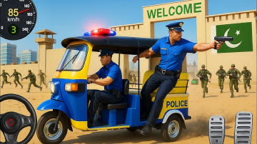 City Tuk Tuk Auto Rickshaw Driving 2025 - Police Tuk Tuk Auto Rickshaw simulator - Android Gameplay 