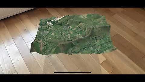 Augmented Reality 3D Terrain with Shadow and Rotation