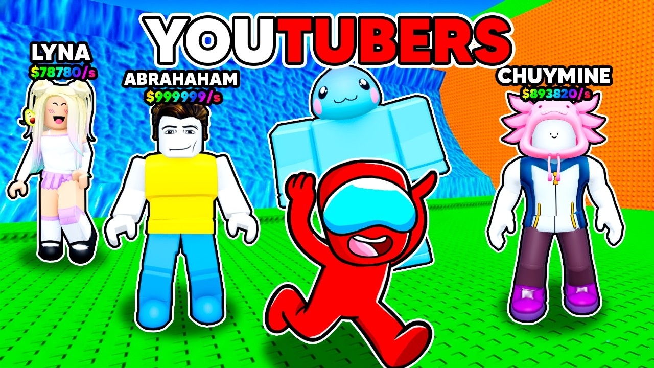 Consigue a los YOUTUBERS más FAMOSOS en ESCAPA del TSUNAMI de YOUTUBERS en ROBLOX!