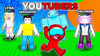 Consigue a los YOUTUBERS más FAMOSOS en ESCAPA del TSUNAMI de YOUTUBERS en ROBLOX!