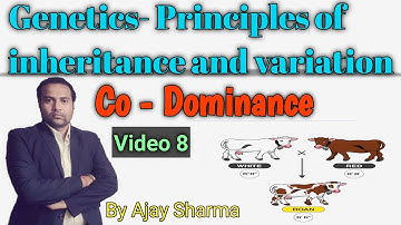Principles of Inheritance and variation part 8.Co Dominance. NEET examination.