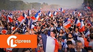 Finale du Mondial 2018 : Ambiance dans la fan zone (15 juillet 2018, Paris) [4K]