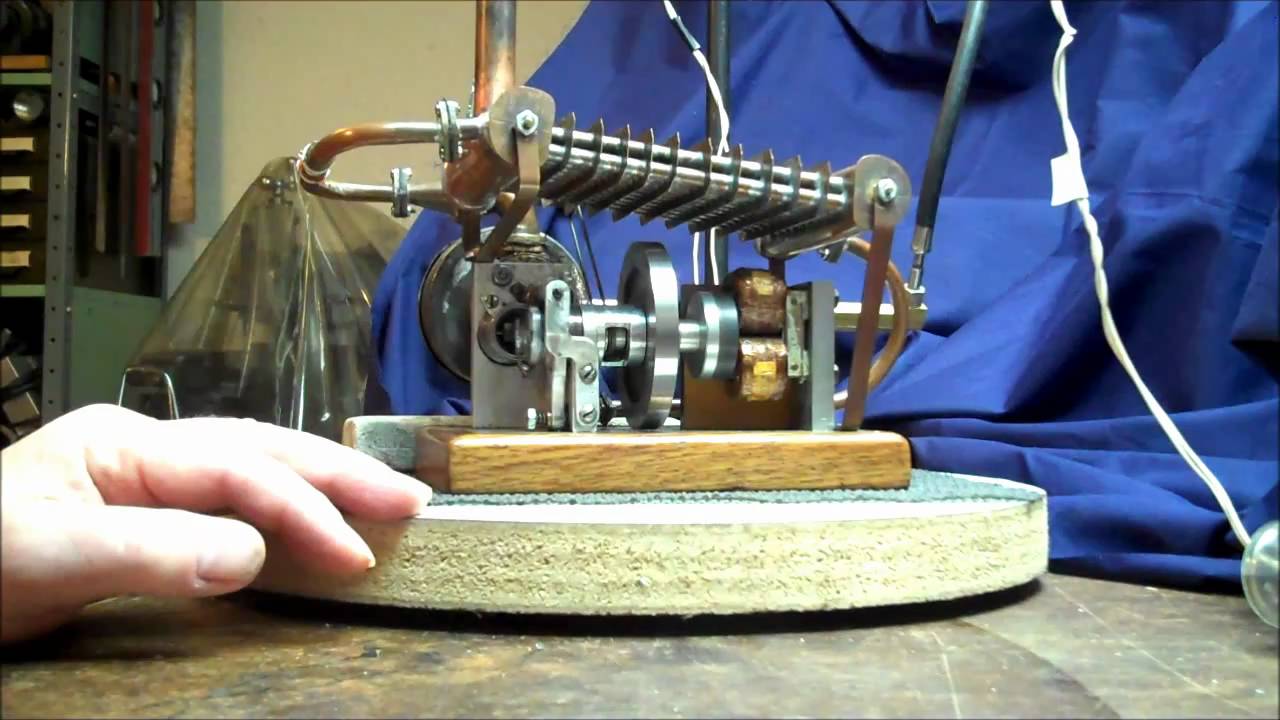 Stirling engine emergency home power generator - YouTube