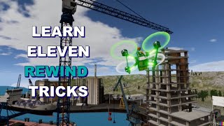 FPV Tricks - 11 Rewind tricks with stick overlay ( Simulator )
