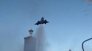 SR-71 Blackbird model rocket launch