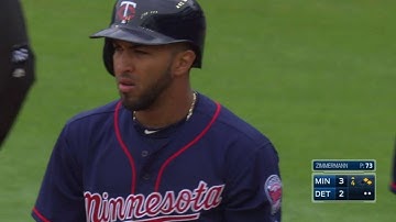 MIN@DET: Rosario drives in Polanco with an RBI single