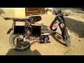 Home made electric moped for 750w 48v motor kit