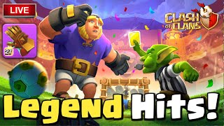 Legend Hits TH16 | Road to 50k | CLASH OF CLANS LIVE