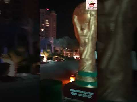 Atlantis The Palm Night View | FIFA Show | Argentina-Australia | Nisha's Space #shorts #shortvideo