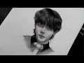 Drawing V Taehyung From BTS رسم تايهيون من بي تي اس 