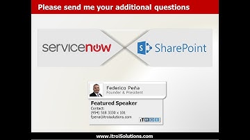 ServiceNow to SharePoint Integration Webinar