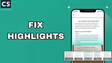 How To Fix And Solve Highlights On CamScanner App | Final Solution