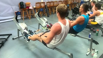 RP3 rowing with connected rowers following their power curve template