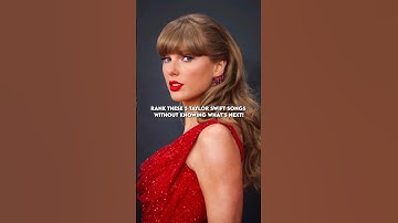 Rank these 5 Taylor Swift songs without knowing what