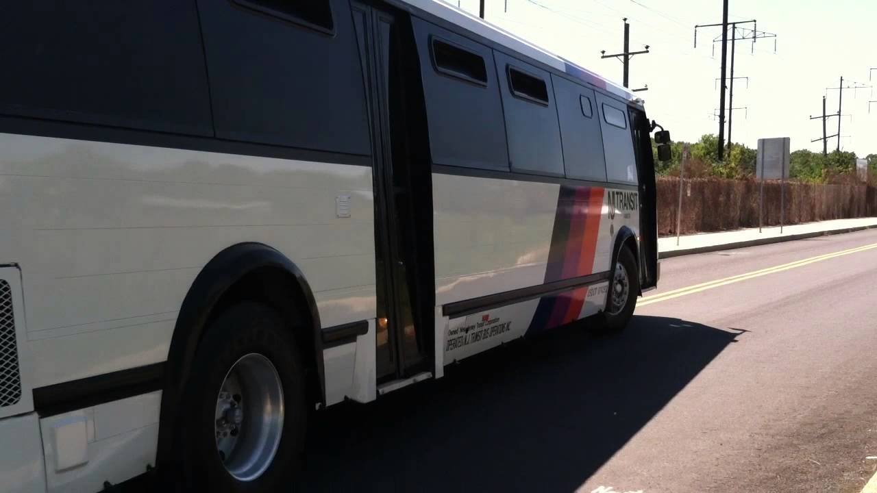 SEPTA Bus Roadeo 2013 NJT Flixible Metro B 3057 Departs the Roadeo YouTube