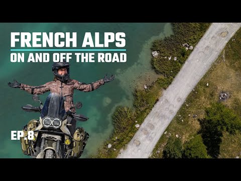 DESERT X On and offroad in the FRENCH ALPS - SOLO motorcycle trip - Col dIzoard Col du Granon EP.8